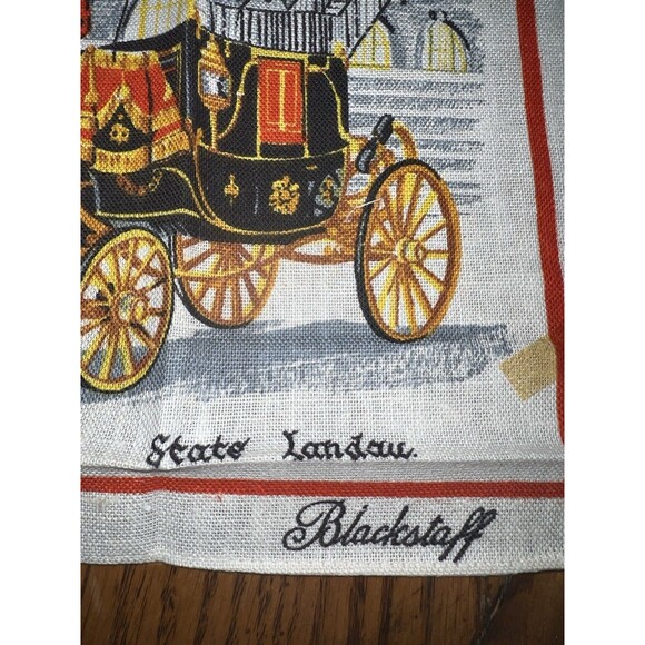 Blackstaff Irish Linen Tea Towel State Coach Made In Ireland Vintage New - Picture 9 of 12